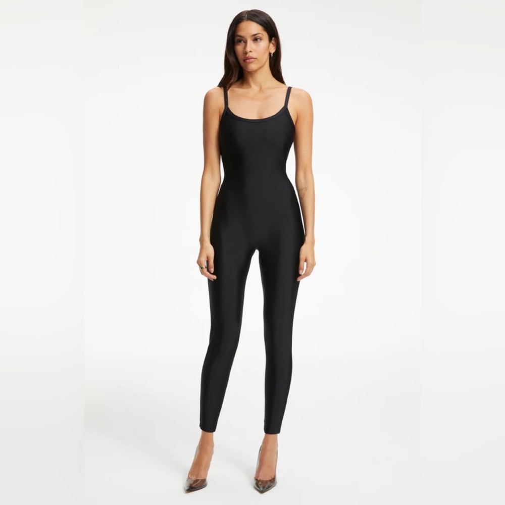 HIGH SHINE COMPRESSION STRAP CATSUIT size 4